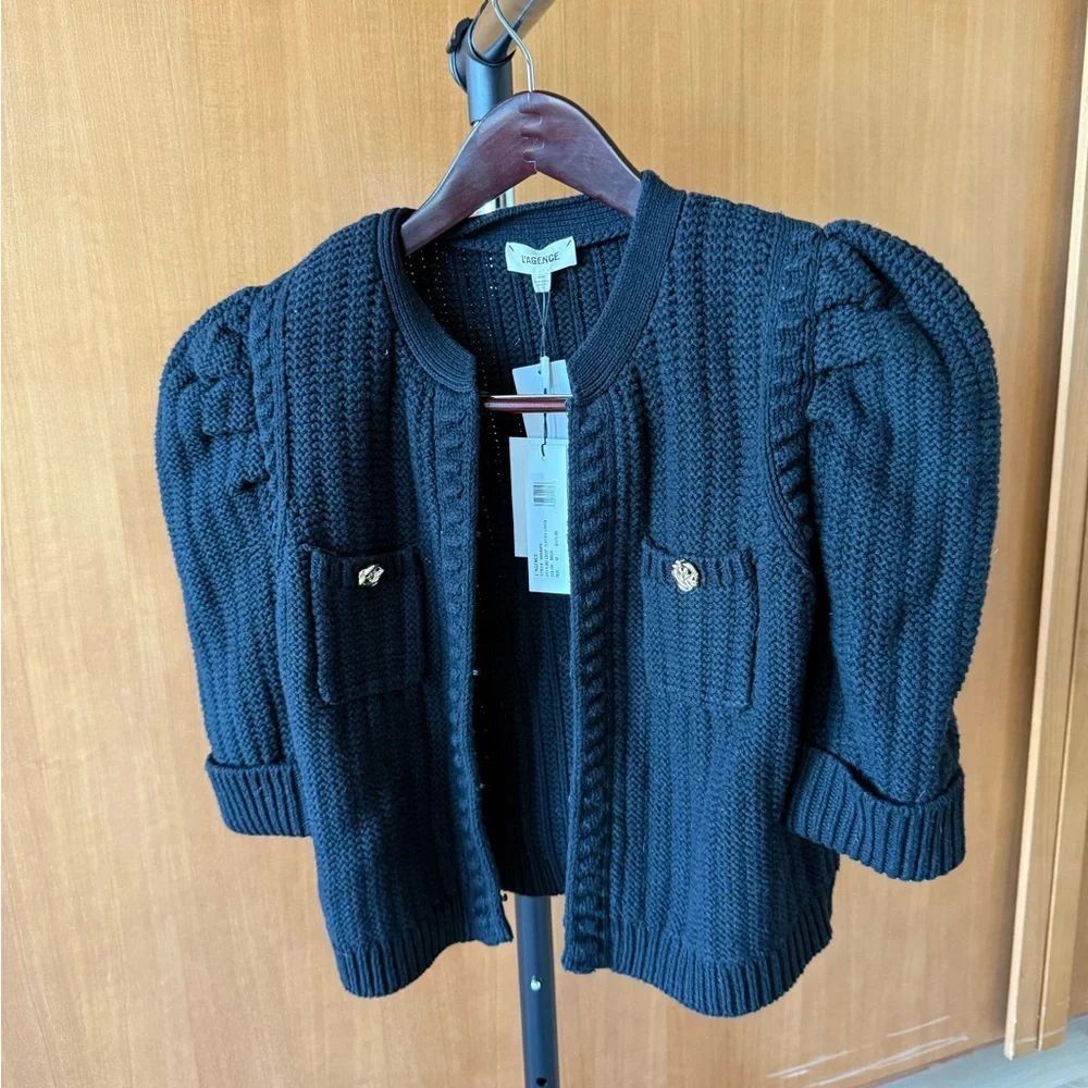 L'AGENCE women’s NWT cropped cardigan - Picture 2 of 8